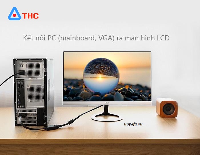 Dây cáp chuyển đổi DVI D 24 + 1 Sang VGA 